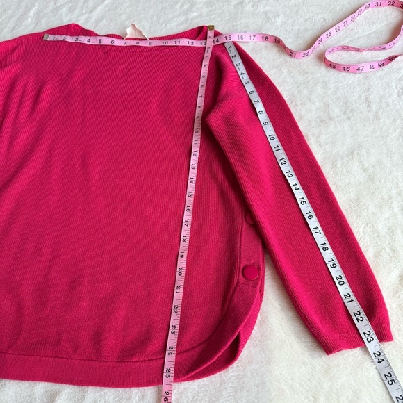 Sezane Merino Wool Cotton Pink Crewneck Long Sleeve Sweater M - Picture 6 of 12